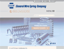 Tablet Screenshot of generalwirespring.com